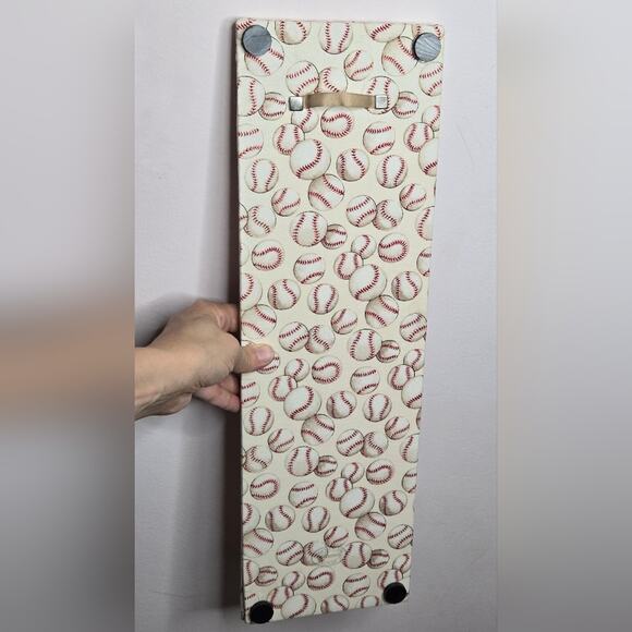 NWOT Mini French Memo Board - Baseball Red White Beige - Picture 4 of 6